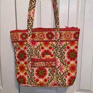 Vera Bradley Folkloric Tote Bag with zipper